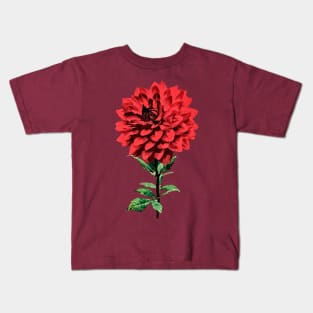 One Red Dahlia Kids T-Shirt